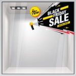 Αυτοκολλητο Εκπτωσεων BLACK FRIDAY LOUD
