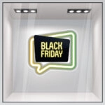 Αυτοκολλητο Εκπτωσεων BLACK FRIDAY NEON 1