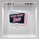 Αυτοκολλητο Εκπτωσεων BLACK FRIDAY NEON 2
