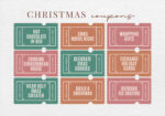 Πινακας σε καμβά CHRISTMAS COUPONS