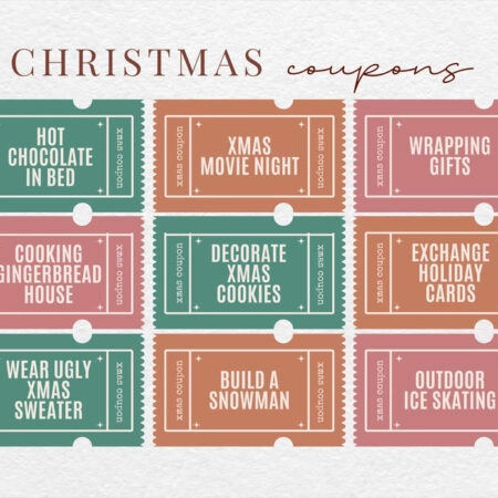 Πινακας σε καμβά CHRISTMAS COUPONS - Χριστουγεννιάτικοι Πίνακες Sticky 5