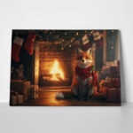 Πινακας σε καμβά CHRISTMAS FOX