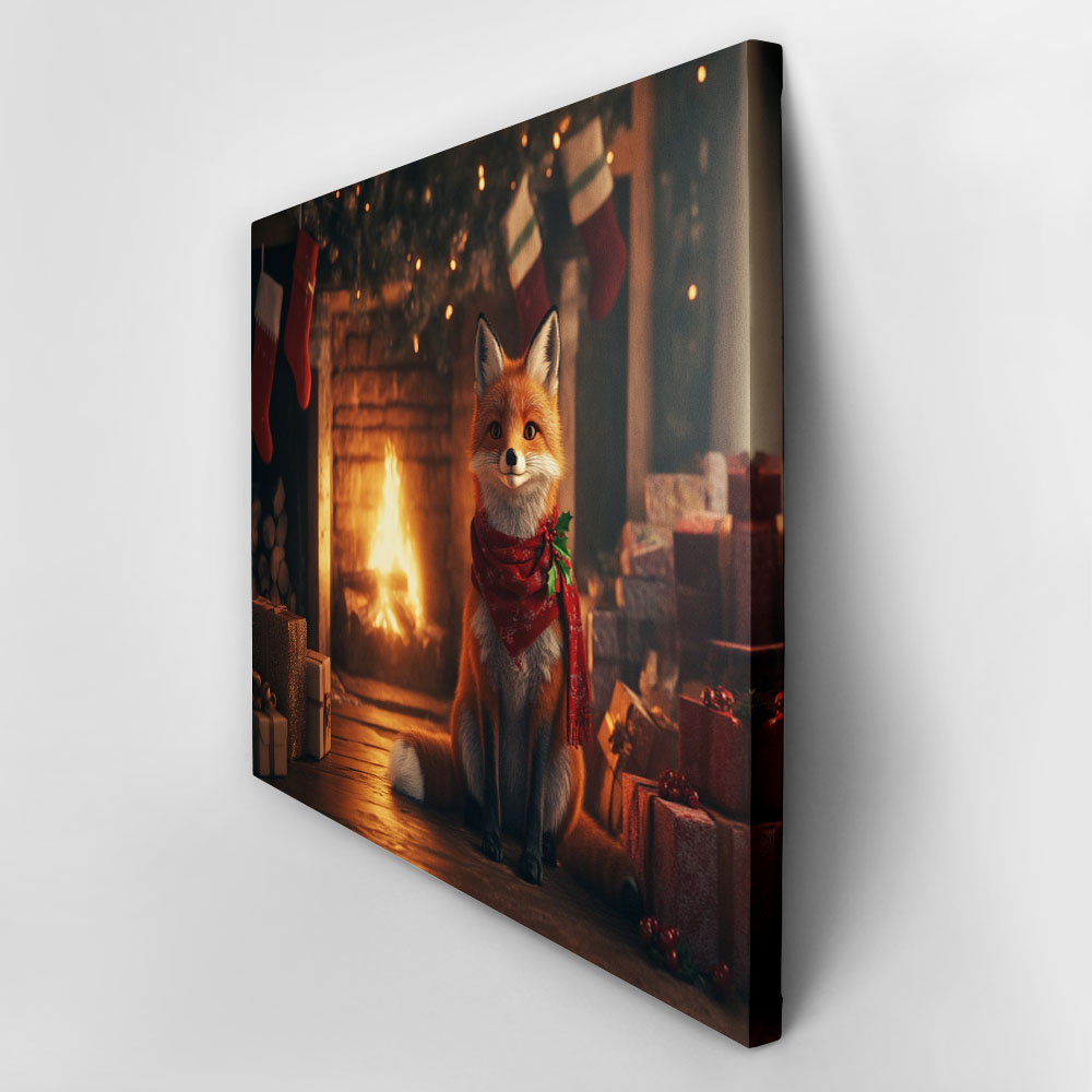 Πινακας σε καμβά CHRISTMAS FOX