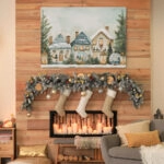 Πινακας σε καμβά CHRISTMAS VILLAGE