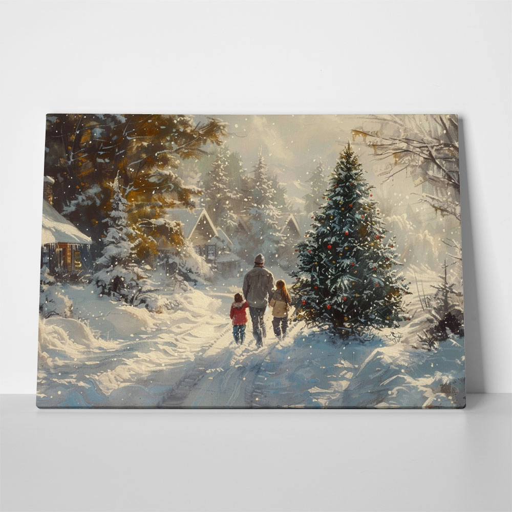 Πινακας σε καμβά CHRISTMAS WALK