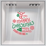 Χριστουγεννιάτικο αυτοκόλλητο HAPPY HOLIDAYS