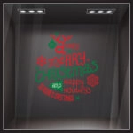 Χριστουγεννιάτικο αυτοκόλλητο HAPPY HOLIDAYS