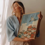 Πινακας σε καμβά HOKUSAI - COUCOU ET AZALEES