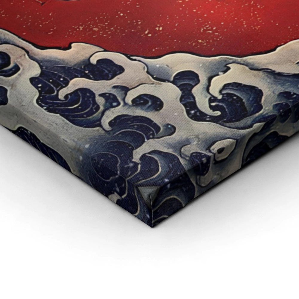 Πίνακας σε καμβά HOKUSAI - DRAGON