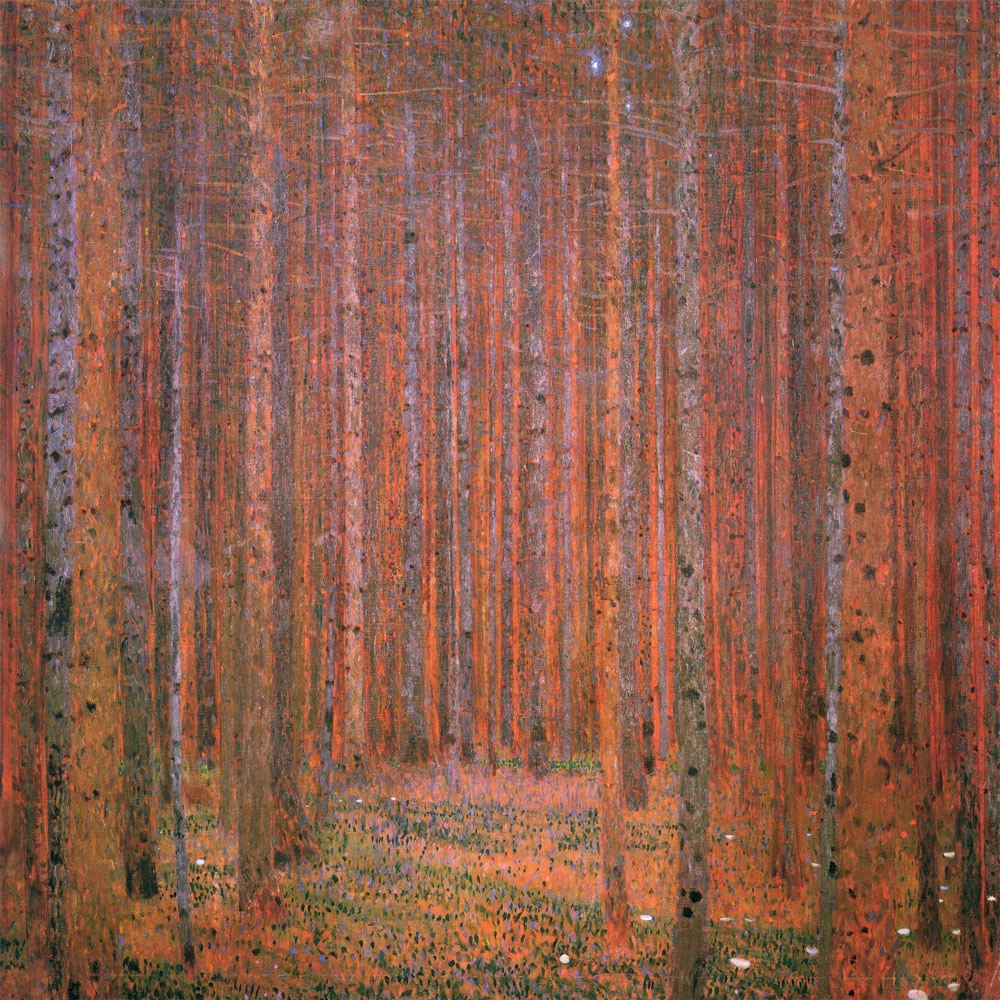 Πίνακας σε καμβά KLIMT - TANNENWALD