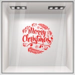 Χριστουγεννιάτικο αυτοκόλλητο MERRY CHRISTMAS 6