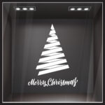 Χριστουγεννιάτικο αυτοκόλλητο MERRY CHRISTMAS TREE