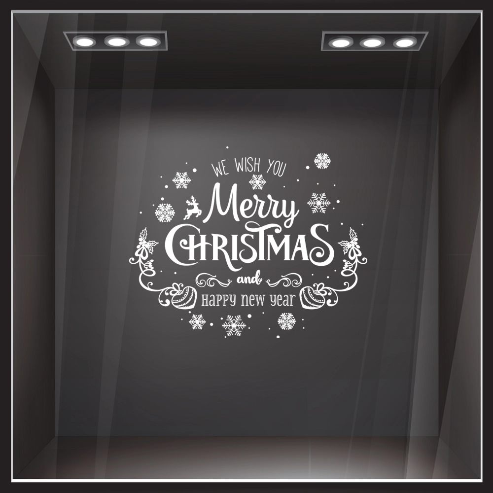 Χριστουγεννιάτικο αυτοκόλλητο MERRY CHRISTMAS WISH