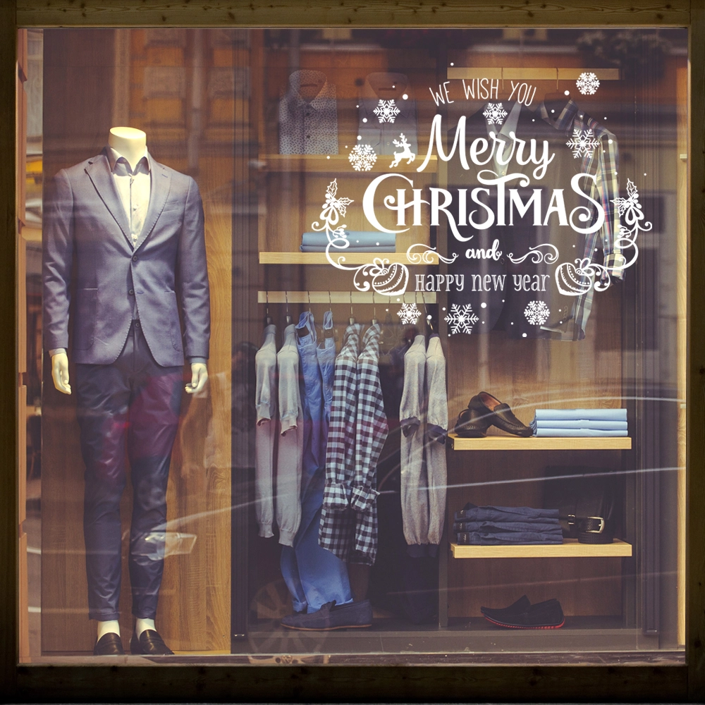 Χριστουγεννιάτικο αυτοκόλλητο MERRY CHRISTMAS WISH