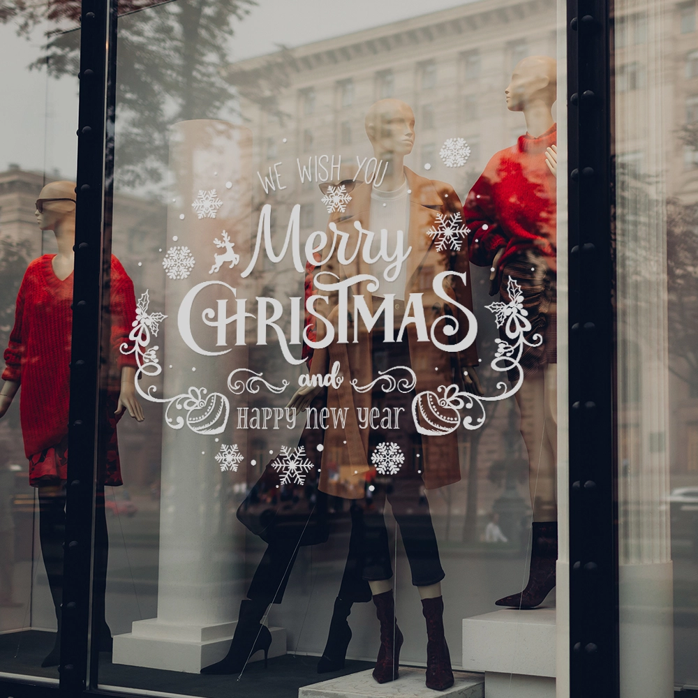 Χριστουγεννιάτικο αυτοκόλλητο MERRY CHRISTMAS WISH