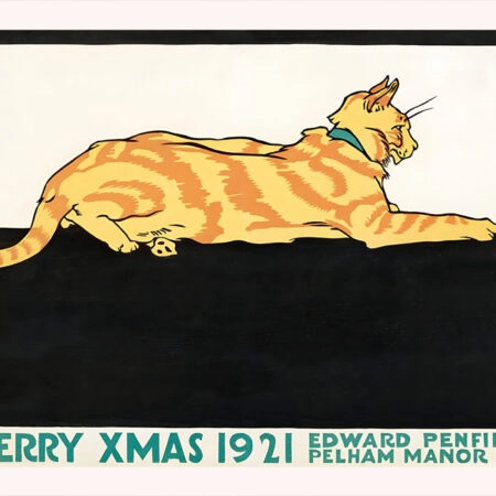 Πινακας σε καμβά MERRY XMAS EDWARD PENFIELD - Γατες Sticky 5