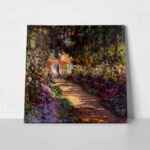 Πίνακας σε καμβά MONET - A PATHWAY IN MONET'S GARDEN GIVERNY