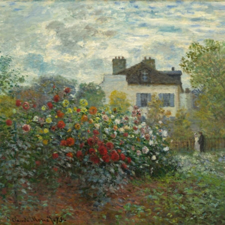 Πινακας σε καμβά MONET - THE ARTIST'S GARDEN IN ARGENTEUIL - Monet Claude Sticky 5
