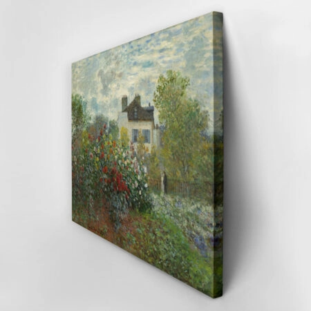Πινακας σε καμβά MONET - THE ARTIST'S GARDEN IN ARGENTEUIL - Monet Claude Sticky 3