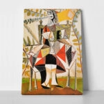 Πινακας σε καμβά PICASSO - FEMME AU JARDIN
