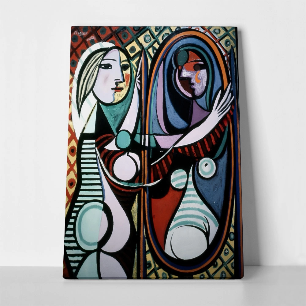 Πινακας σε καμβά PICASSO - GIRL BEFORE A MIRROR