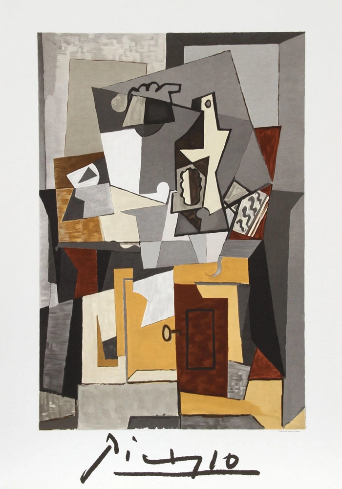 Πινακας σε καμβά PICASSO - NATURE MORTE A LA PORTE ET A LA CLEF