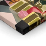 Πινακας σε καμβά PINK CHRISTMAS CAT SOFA