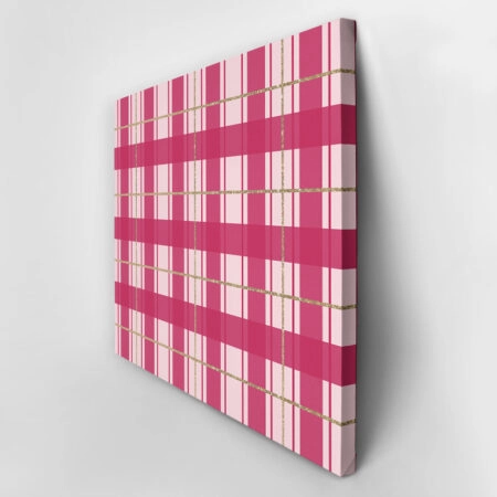 Πινακας σε καμβά PINK CHRISTMAS GIFT PAPER - Χριστουγεννιάτικοι Πίνακες Sticky 3