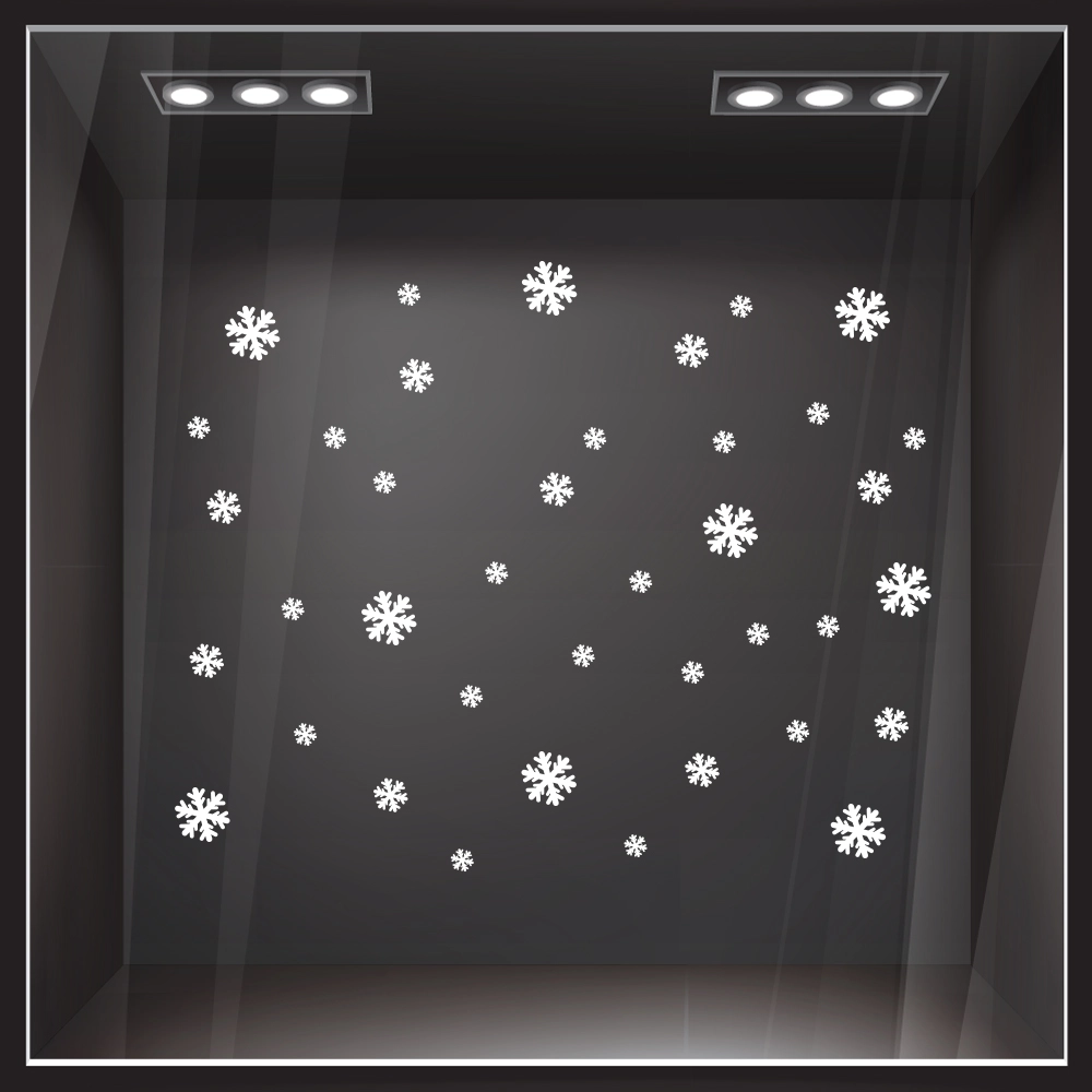 Χριστουγεννιάτικο αυτοκόλλητο SNOWFLAKES 1