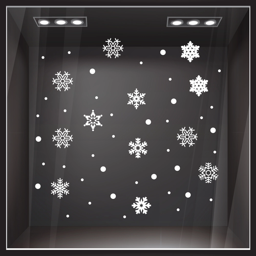 Χριστουγεννιάτικο αυτοκόλλητο SNOWFLAKES 2