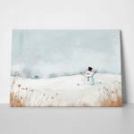 Πινακας σε καμβά SNOWMAN PAINTING