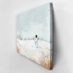 Πινακας σε καμβά SNOWMAN PAINTING