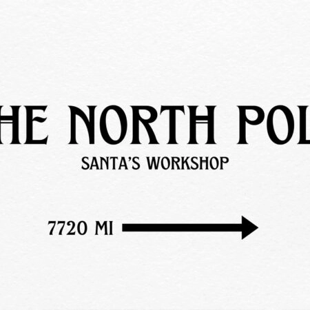 Πινακας σε καμβά THE NORTH POLE - Χριστουγεννιάτικοι Πίνακες Sticky 5