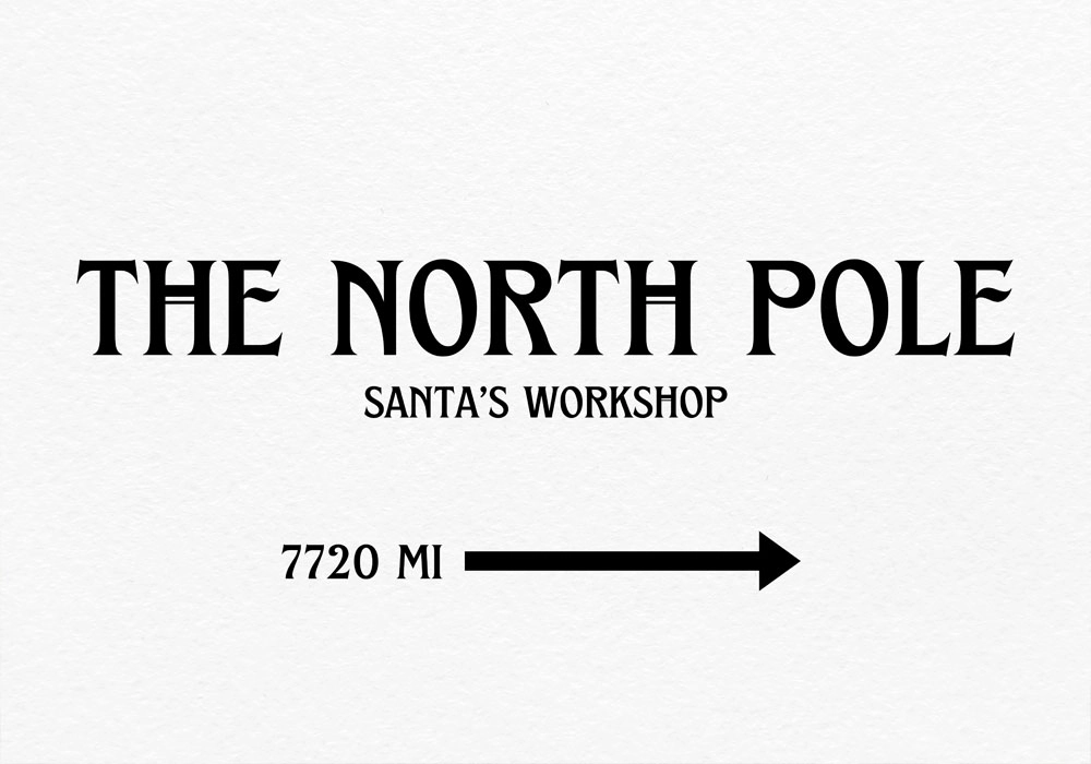 Πινακας σε καμβά THE NORTH POLE