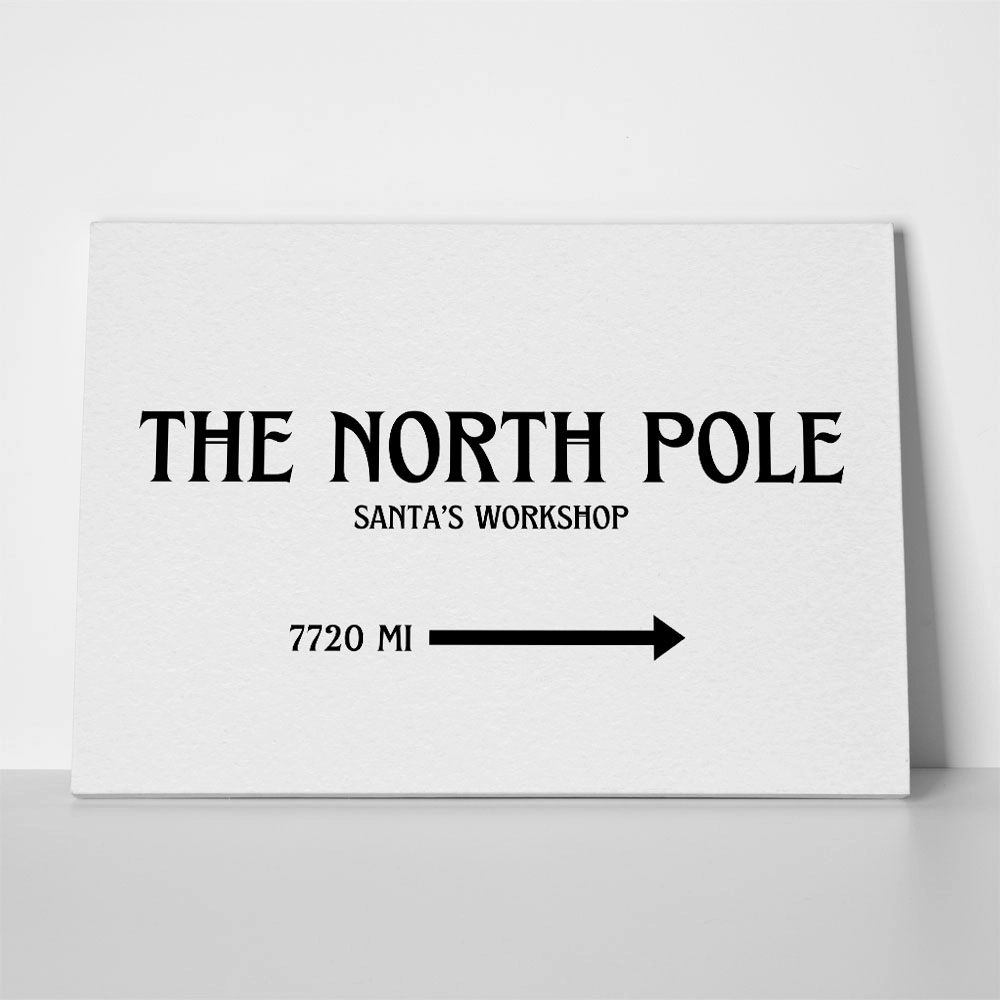 Πινακας σε καμβά THE NORTH POLE