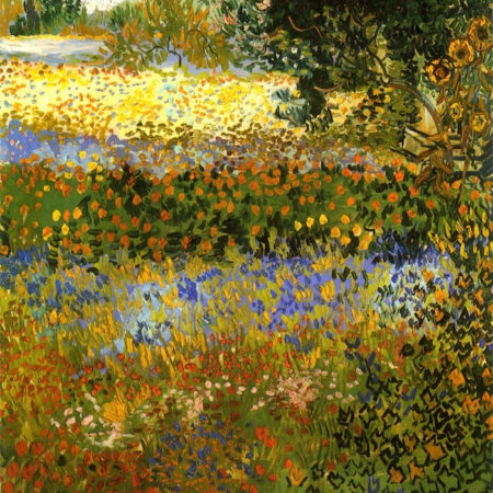 Πινακας σε καμβά VAN GOGH - GARDEN IN BLOOM ARLES - Vincent Van Gogh Sticky 5