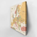 Πίνακας Τετράγωνος VINTAGE EUROPE MAP