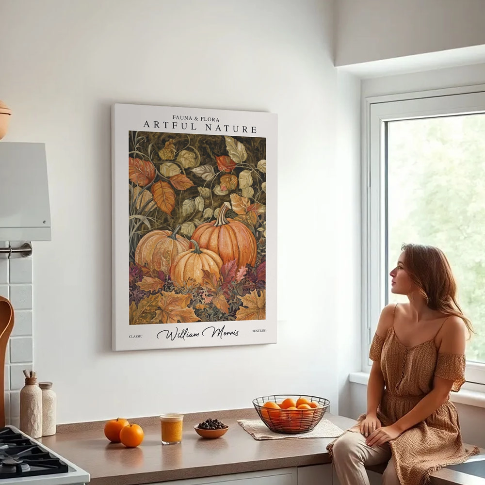 Πινακας σε καμβά WILLIAM MORRIS - PUMPKINS AUTUMN