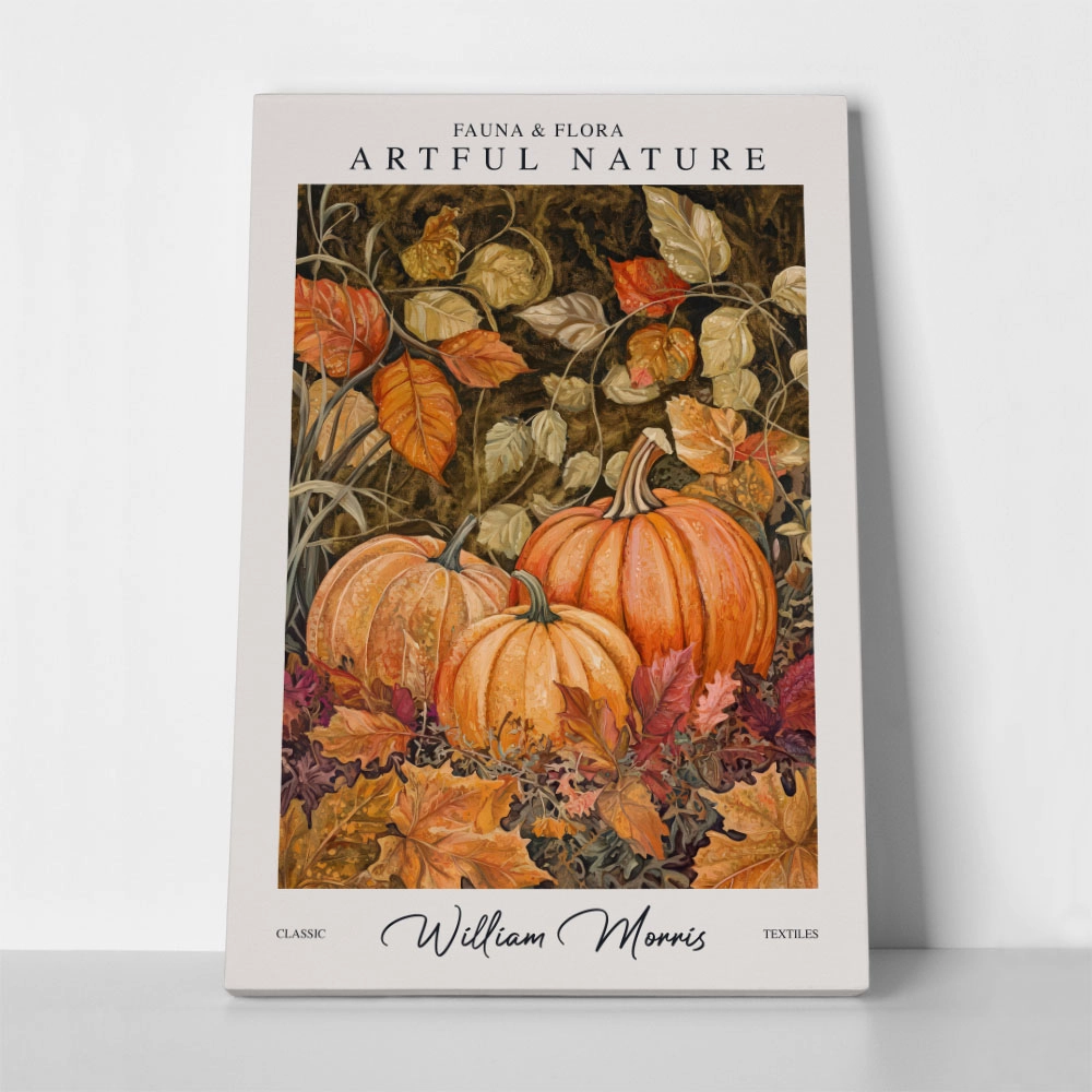 Πινακας σε καμβά WILLIAM MORRIS - PUMPKINS AUTUMN