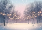 Πινακας σε καμβά WINTER LIGHTS