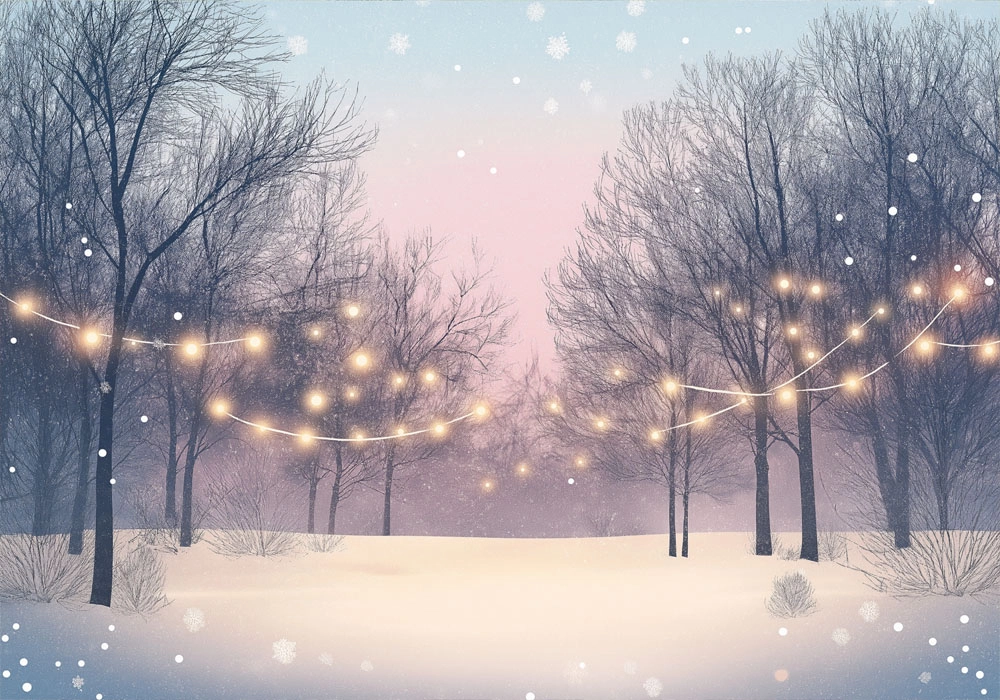 Πινακας σε καμβά WINTER LIGHTS