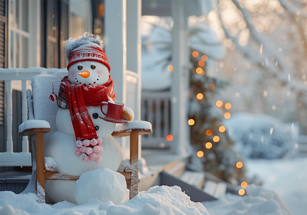 Πινακας σε καμβά XMAS SNOWMAN