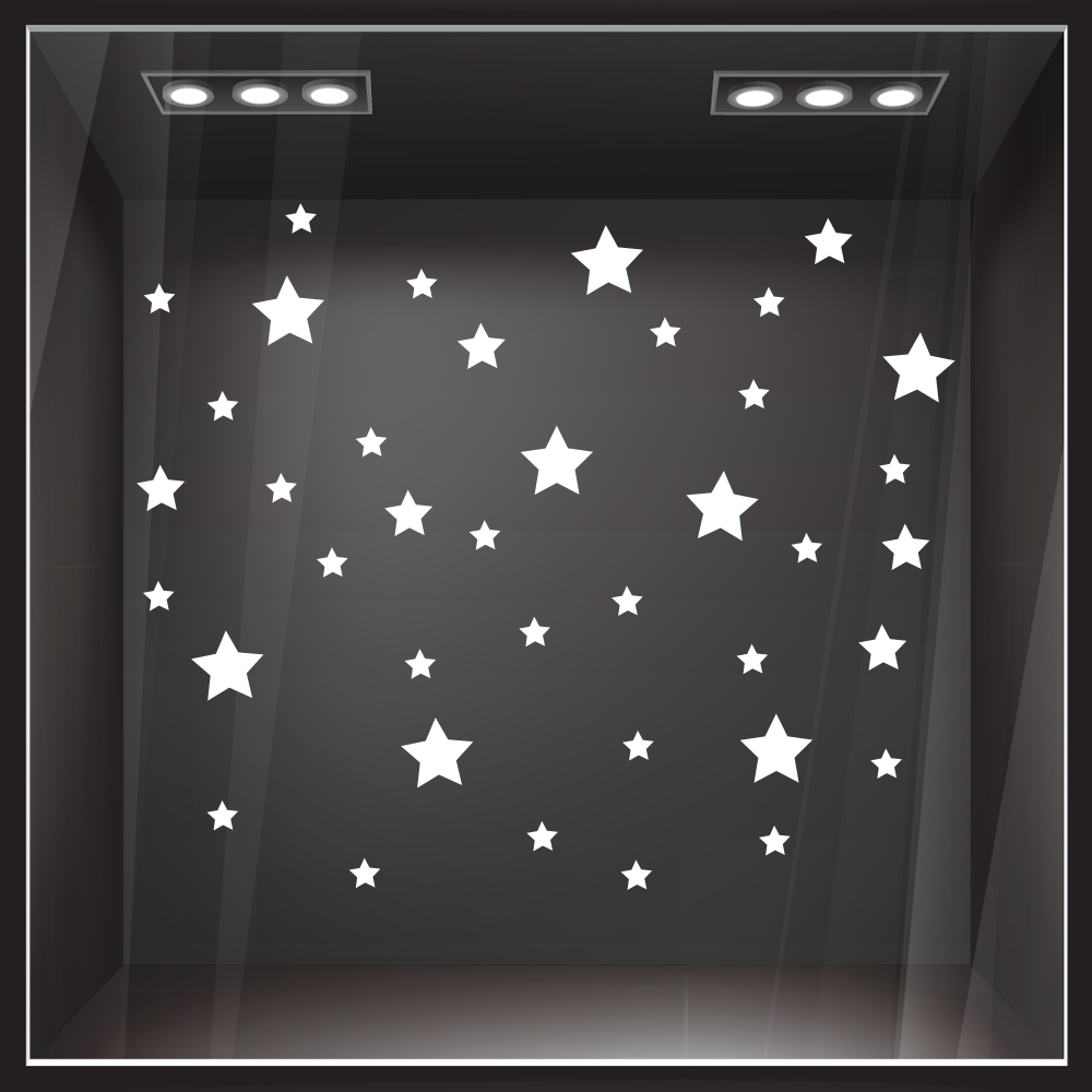 Χριστουγεννιάτικο αυτοκόλλητο XMAS STARS