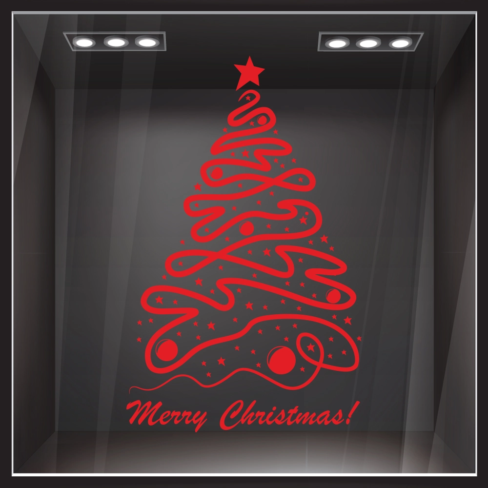 Χριστουγεννιάτικο αυτοκόλλητο XMAS TREE 2