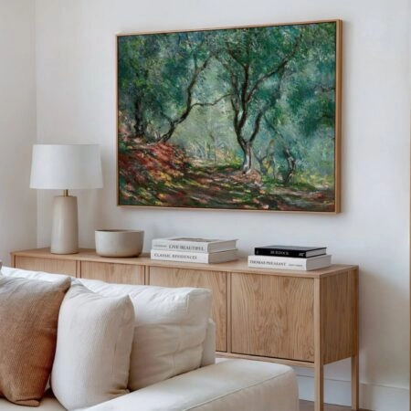 Πινακας σε καμβά MONET - OLIVE TREE IN MORENO GARDEN - Monet Claude Sticky 2