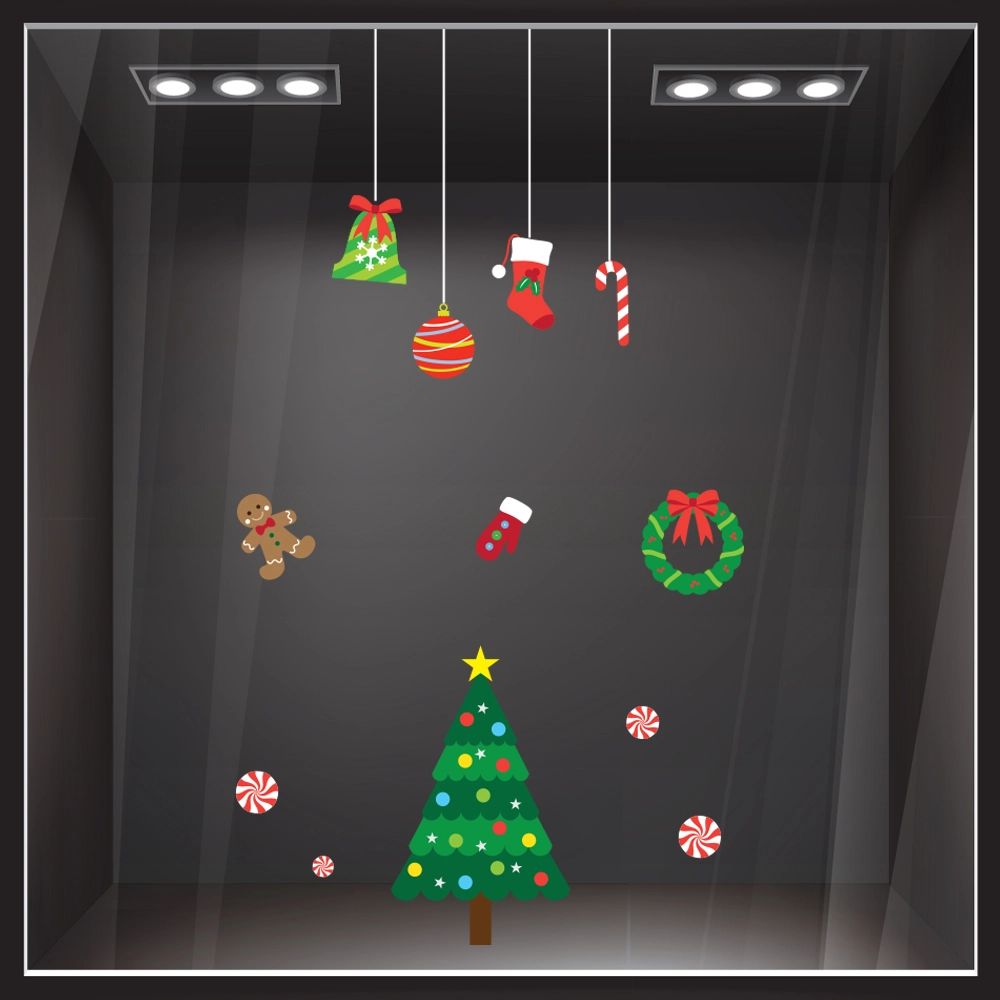 Χριστουγεννιάτικο αυτοκόλλητο XMAS SET C1