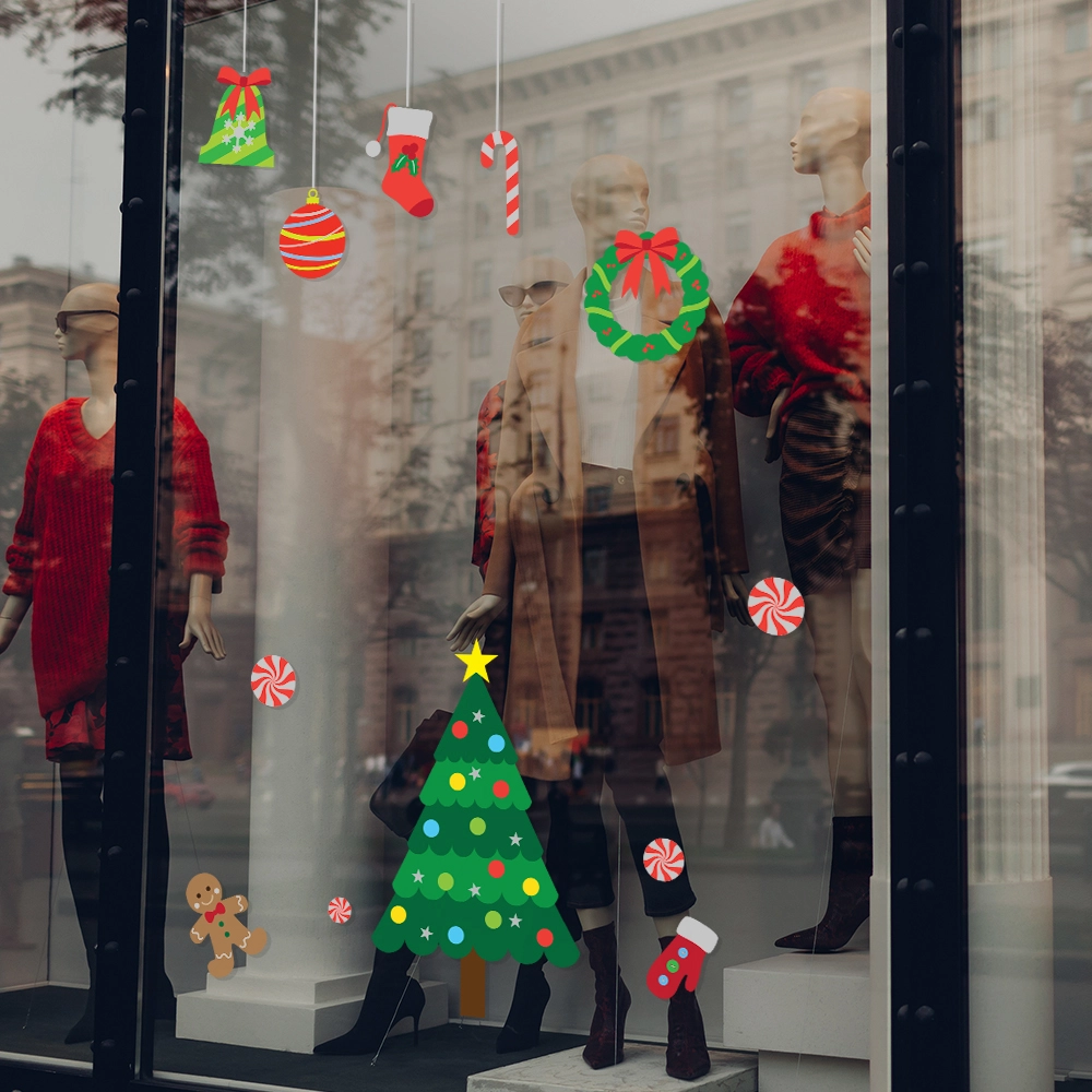 Χριστουγεννιάτικο αυτοκόλλητο XMAS SET C1