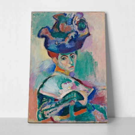 Πινακας σε καμβά MATISSE - WOMAN WITH A HAT - Henri Matisse Sticky 2