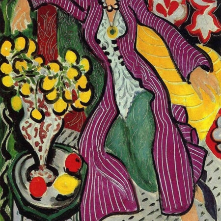 Πινακας σε καμβά MATISSE - WOMAN IN PURPLE COAT - Henri Matisse Sticky 4