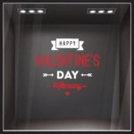 Αυτοκoλλητο Βιτρίνας HAPPY VALENTINES DAY 3